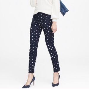 Banana Republic Sloan Pants Blue Polka Dot size 00P